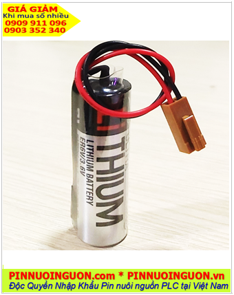 Pin Toshiba ER6V; Pin ER6V; Pin nuôi nguồn PLC Toshiba ER6V lithium 3.6v AA 2000mAh _Xuất xứ Nhật
